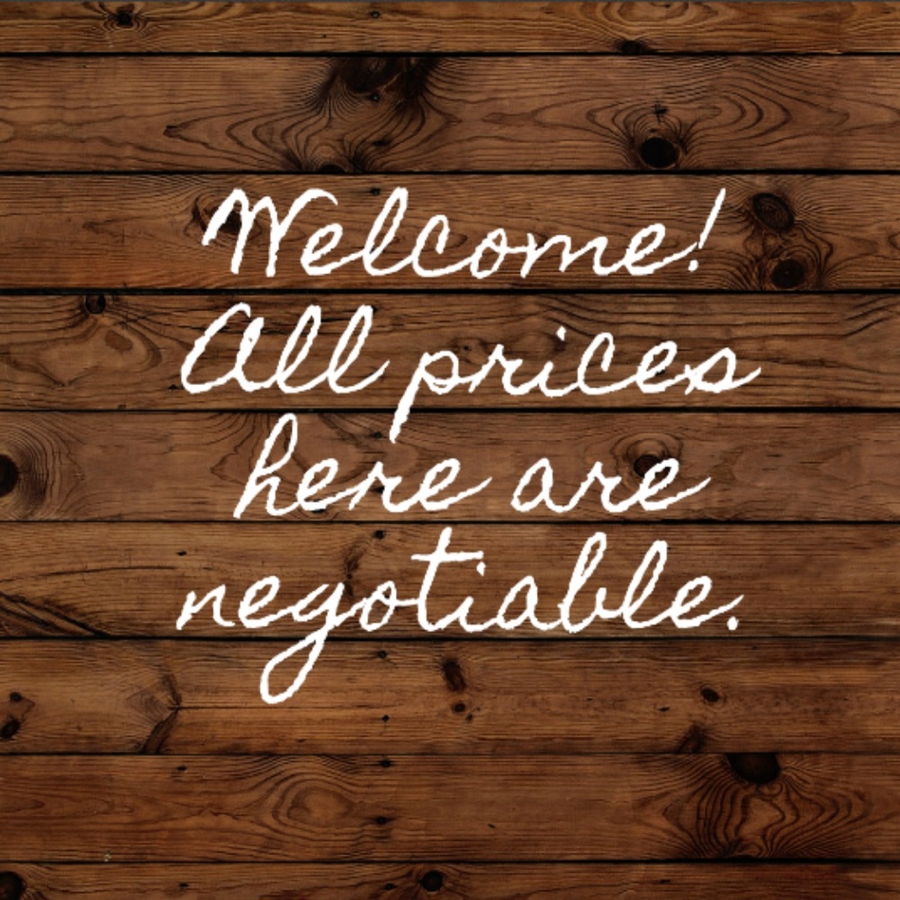All prices negotiable!